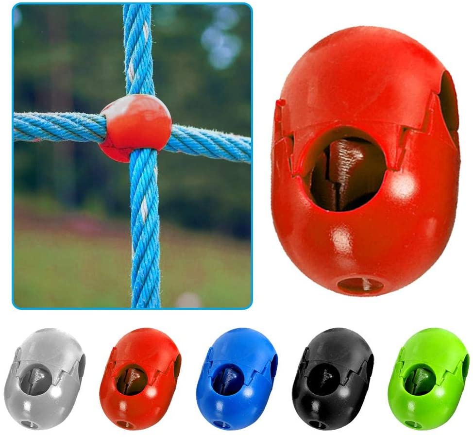 Set of 5 plastic fittings for climbing rope or other outdoor games AZ 076 -  Gagné Sports